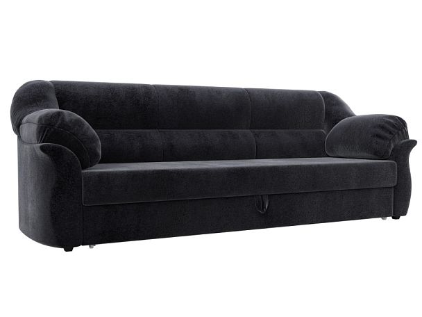 Диван прямой Карнелла Велюр серый - Вид 1