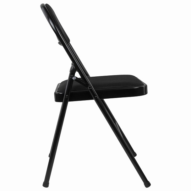Стул складной BRABIX "Golf Plus CF-003 КОМФОРТ", чёрный каркас, чёрная ткань, 532889 - Вид 6