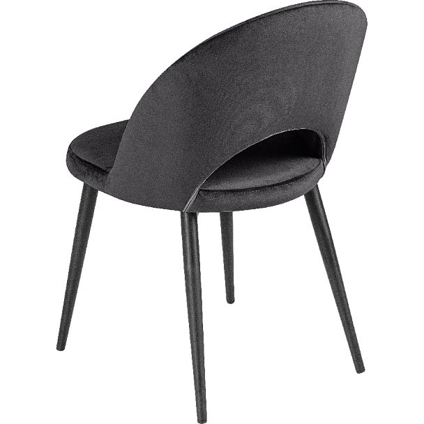 Комплект кухонных стульев Рэди черный велюр/черный, 3 шт. - Вид 5