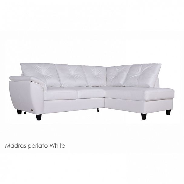 Угловой диван "Николь" в коже - Вид 1