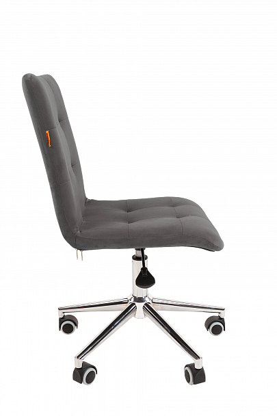 Кресло CHAIRMAN 030, крестовина хром, ткань велюр, серый - Вид 4