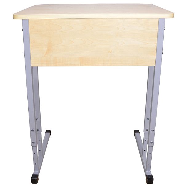 Парта Умник 1-местная, регулируемая, серый каркас, ЛДСП клён, гр.4-6 - Вид 6