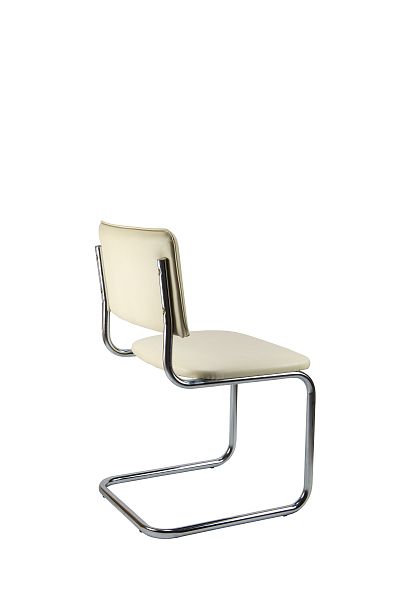 Кресло Сильвия хром бежевый - Вид 4