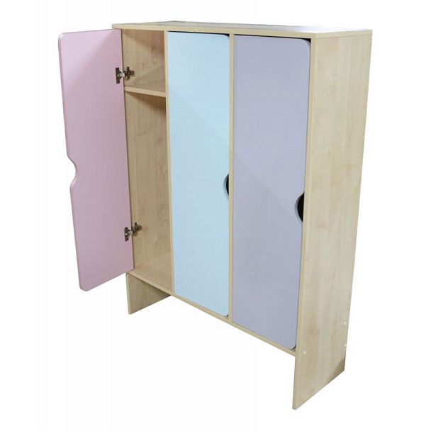 Шкаф 3-секционный с нишей под скамью - Вид 3