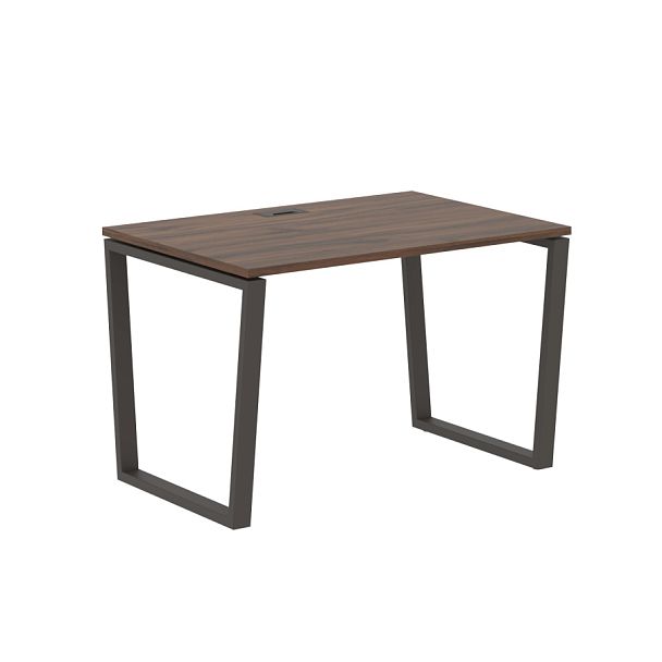 Стол прямой EVST 1180 Дуб Денвер тёмный/Мокко 1160х800х750 EDIS - Вид 1