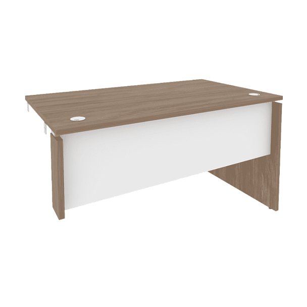 Onix Стол-приставка правый к опорным элементам O.SPR-3.8 (R) Дуб аризона/Белый бриллиант 1380*800*750 - Вид 1