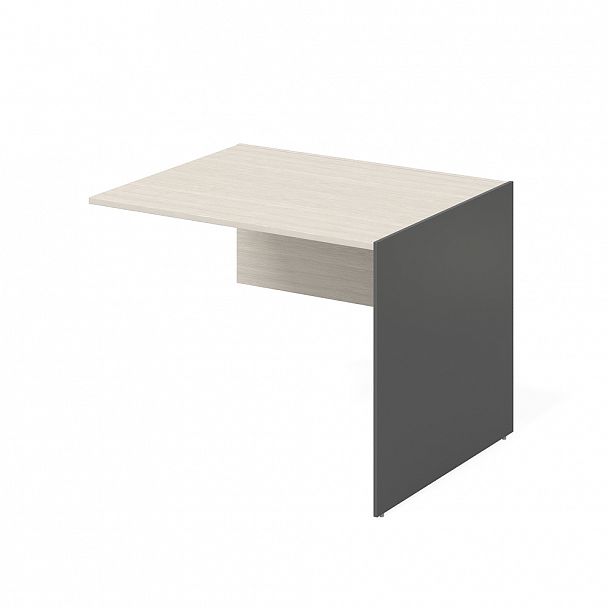 Стол дополнительный правый "Тандем" ПК-ТН-СТ1Д98Х81/Д-В3-909 дуб альпийский/антрацит - Вид 1