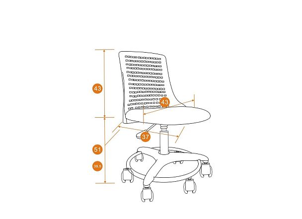 Стул компьютерный Kiddy - Вид 2
