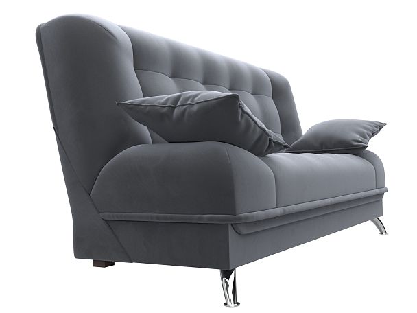 Диван Книжка Анна (полностью велюр серый) - Вид 3