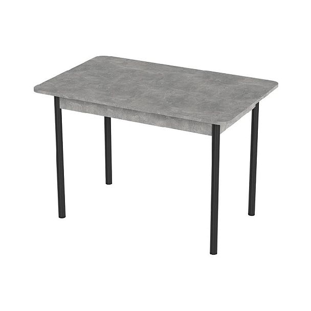 Стол Лион 1 ЛДСП (Подстолье прямое черное) НЕ ВЫБИРАТЬ Ателье светлый - Вид 1