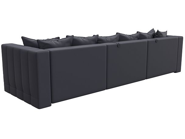 Диван угловой Лига-052 НПБ Лонг угол универсальный Экокожа серый - Вид 5