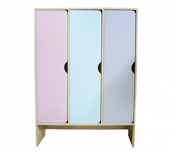 Шкаф 3-секционный с нишей под скамью - Вид 1