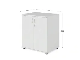 UNITY РШ3-12Г БЕЛЫЙ Закрытый шкаф 730х550х832 - Фото предпросмотра