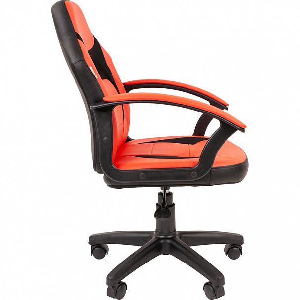 Кресло CHAIRMAN KIDS 110 черный пластик красные - Вид 3