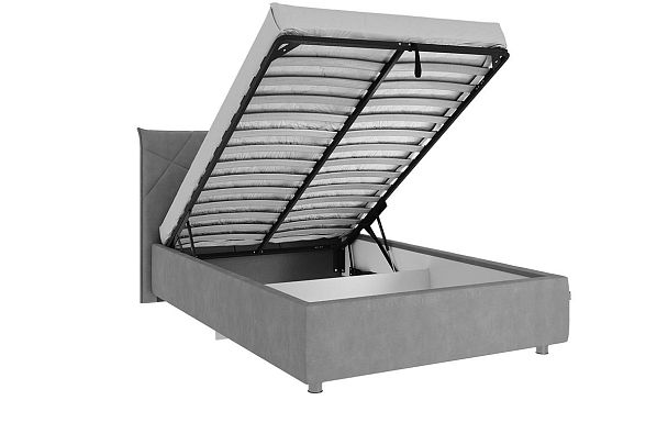 Кровать с подъемным механизмом Квест 120х200 см ZP.KM1.2-03.2172 нежно-розовый (велюр) - Вид 6