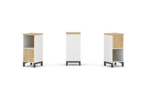 Style Project Набор стеллажа 2-х сторон., 2 яр. SN.NSD-211 Белый/Тиквуд Светлый/Металл Антрацит 387* - Вид 1