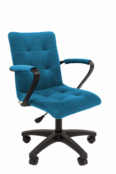Кресло CHAIRMAN 030, крестовина пластик, ткань велюр, бирюзовый - Вид 1