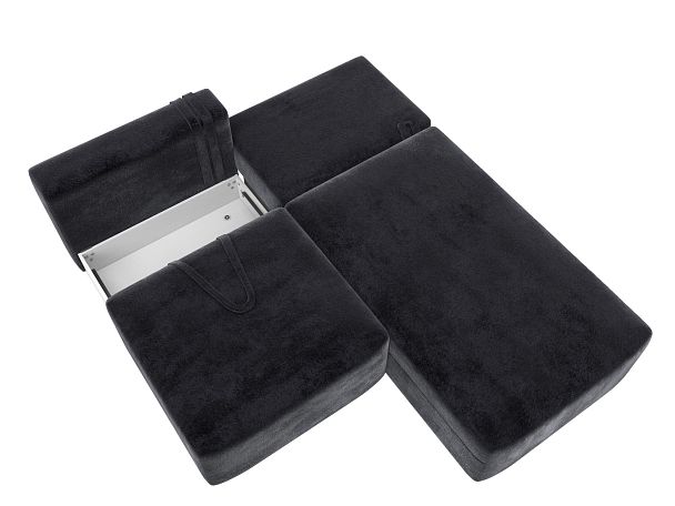 Диван угловой модульный Лига-060 НПБ угол универсальный Велюр серый - Вид 8