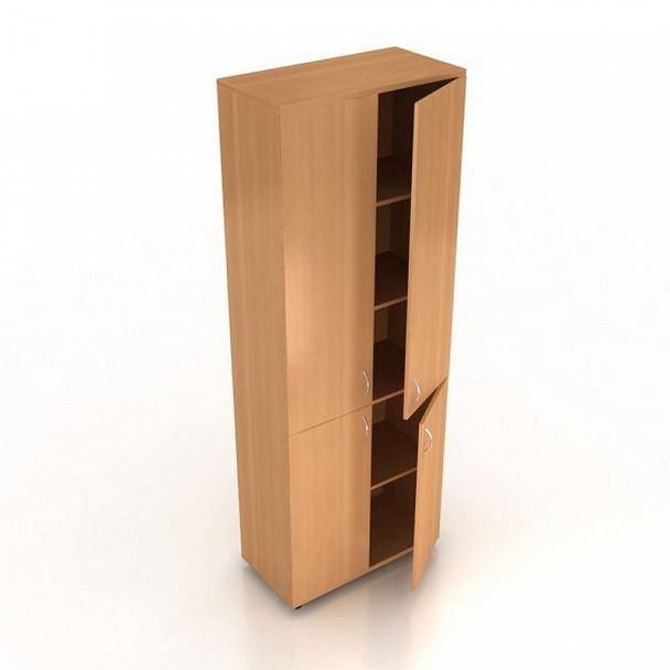 Шкаф для документов Менеджер Ш-02+ДШ-03+ДШ-02 орех - Вид 2