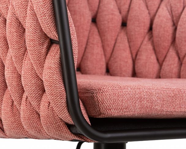 Стул барный DOBRIN LEON (розовая ткань (LAR 275-10)) - Вид 8