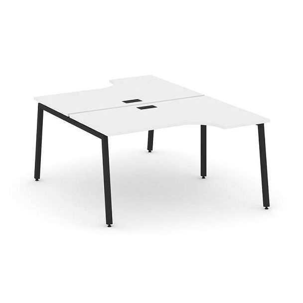 Стайл Проджект Рабочая станция эргоном. SN-4A.DRPA-021 Белый/Металл Черный 1380*1632/1992*750 - Вид 1