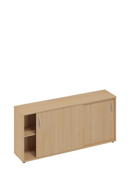 Шкаф-купе низкий (для 2-х столов 80) A4 А4 332 БП натуральный дуб - Вид 1