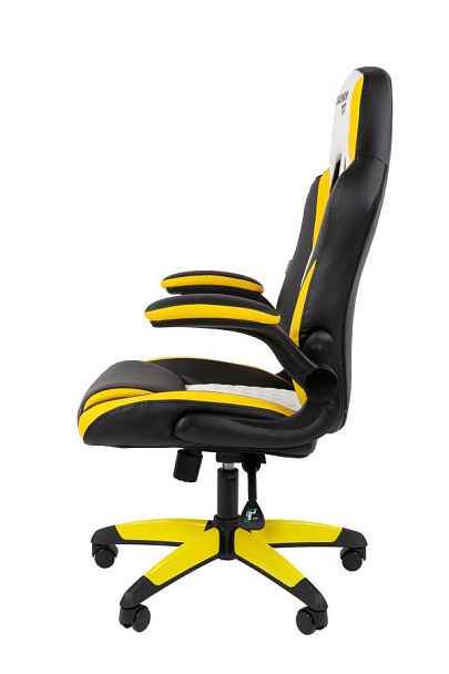 Кресло Chairman game 15 Россия экокожа черный/желтый/белый - Вид 7