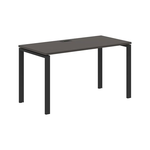 Стол прямой EUST 1367 Мокко/Черный 1360х670х750 EDIS - Вид 1