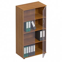 Шкаф для документов со стеклом "Формула" ФР 366 вяз светлый - Фото предпросмотра