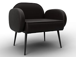 Кресло Лига-086 Экокожа коричневый - Фото предпросмотра