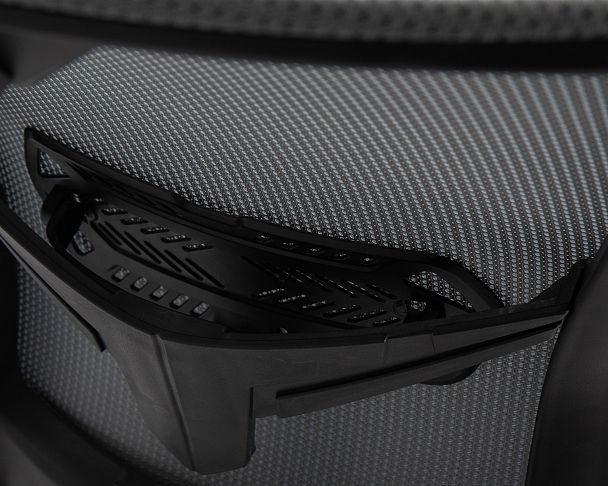 Офисное кресло для персонала DOBRIN NIXON (чёрный, серая сетка) - Вид 9