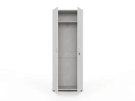 UNITY РШ-01 БЕЛЫЙ Гардероб Прямой 730х380х1966 - Фото предпросмотра
