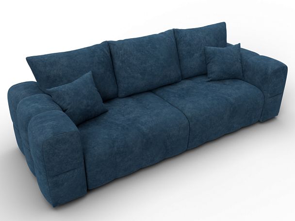 Диван прямой Лига-110 НПБ Велюр синий - Вид 6
