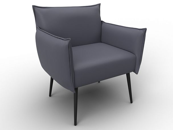 Кресло Лига-083 Экокожа серый - Вид 6