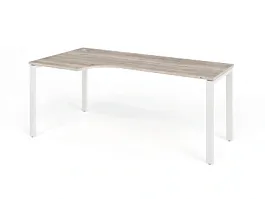 TANDEM RTD078-MK-180L-MA Стол угловой на металлокаркасе левый 1800х900х750 Дуб Маувелла/Белый - Фото предпросмотра