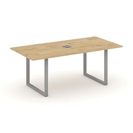 Style Project Direct Direct Стол переговорный SN-6O.SPRG-198 Тиквуд Светлый/Металл Серый 1980*980*750 - Фото предпросмотра