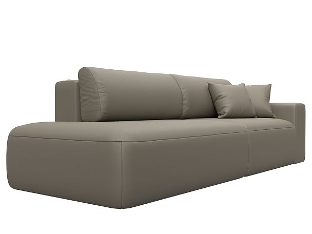 Диван прямой Лига-036 НПБ Модерн подлокотник справа Экокожа бежевый - Вид 3