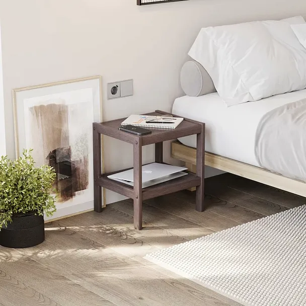 Тумба прикроватная деревянная Мечта, сосна, цвет палисандр - Вид 3