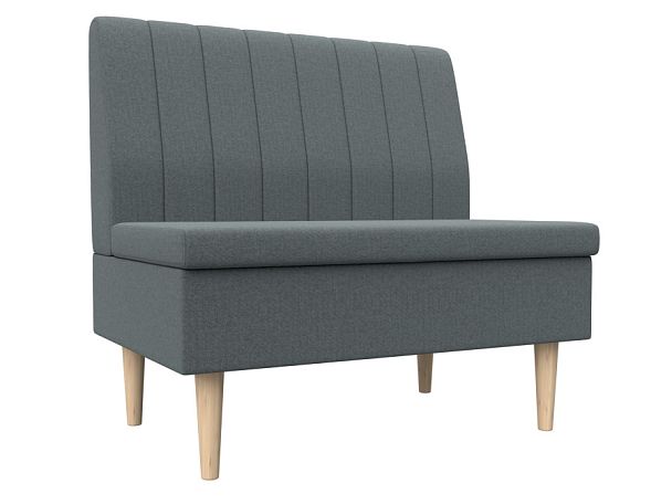 Диван прямой Мини Рогожка серый - Вид 1