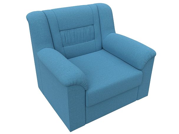 Кресло Карелия Рогожка голубой - Вид 5