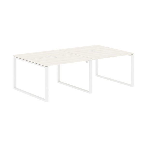 Стол 4-х местный EQWST 2313 Ясень Траун/Белый 2326х1346х750 EDIS - Вид 1