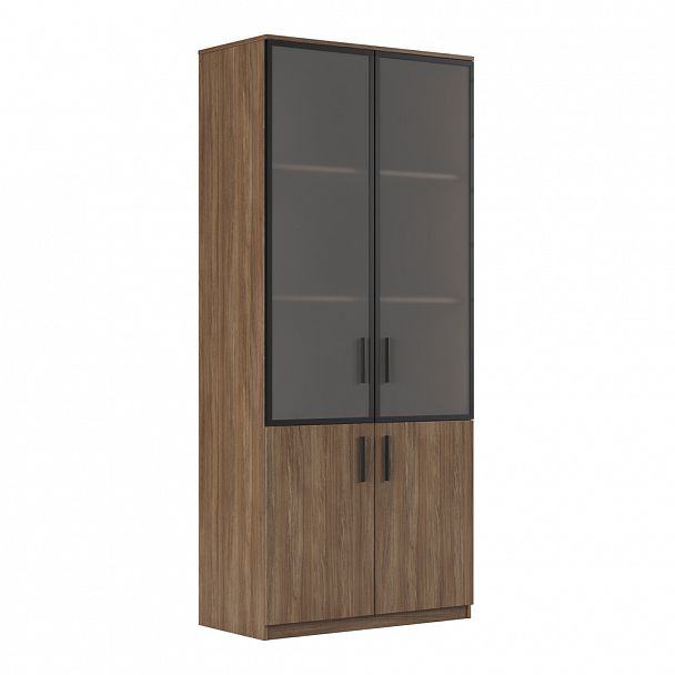 Шкаф для бумаг, древесный Asti 90x45x205,6 дуб - Вид 1