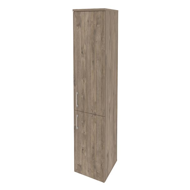 Onix Шкаф высокий узкий правый O.SU-1.3 (R) Тиквуд темный 400*420*1977 - Вид 1