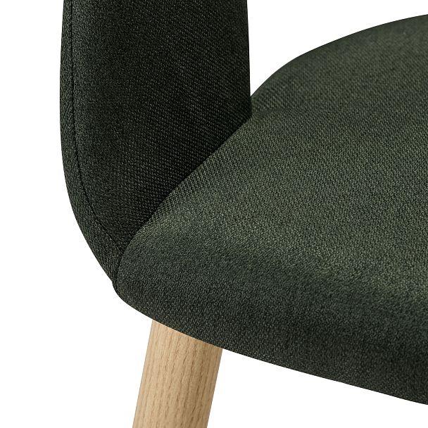 Кресло Hugs тёмно-зеленый/нат.дуб - Вид 6