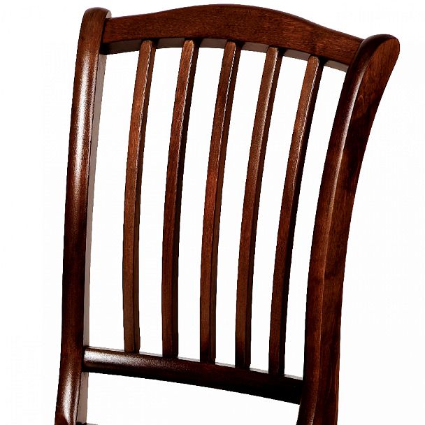 Стул деревянный с жестким сиденьем Элин Темный орех - Вид 6