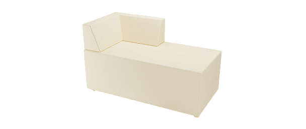 Угловой элемент "Модуль М-70/9" 2-х местный (спинка прямая 90 градусов) - Вид 2