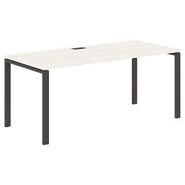 Стол прямой EUST 1780 Ясень Траун/Мокко 1760х800х750 EDIS - Фото предпросмотра