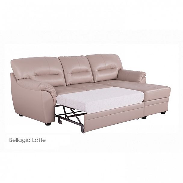 Угловой диван "Атлантик с канапе" в коже - Вид 2