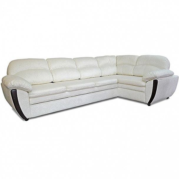 Угловой диван "Мистраль 2" 3РУ-ОУБ кожа - Вид 1