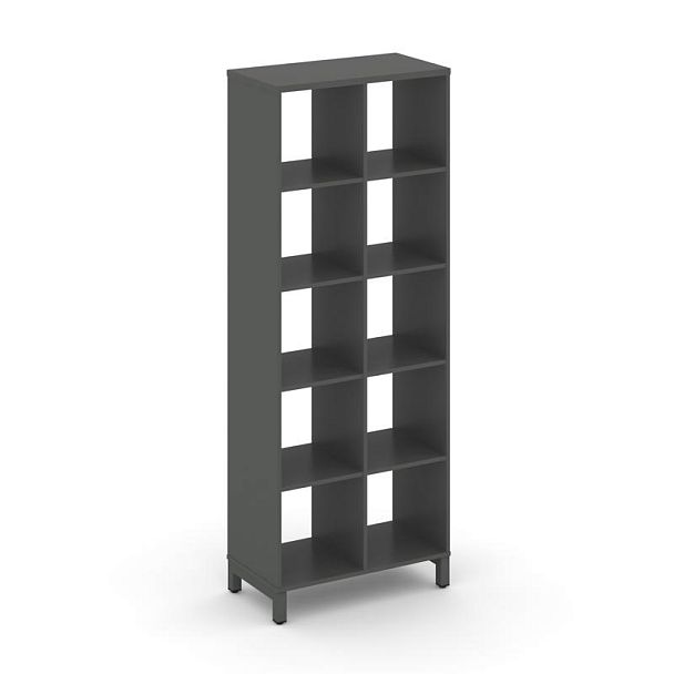 Стайл Проджект Каркас стеллажа 5 яр. SN.KS-520 Антрацит/Металл Антрацит 754*400*1982 - Вид 1